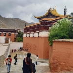 Straten van het Labrang Klooster in Xiahe